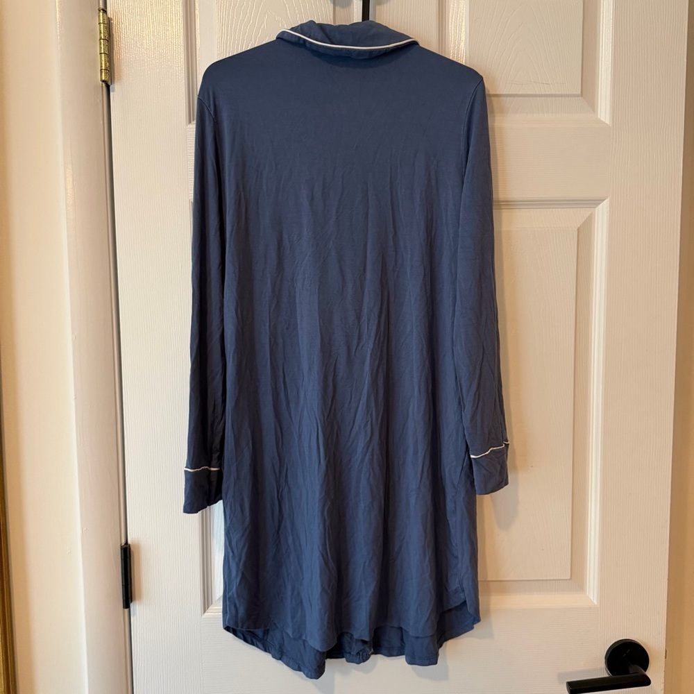 Kindred Bravely Navy Blue Sleep Top with White Logo Print - Picture 3 of 3